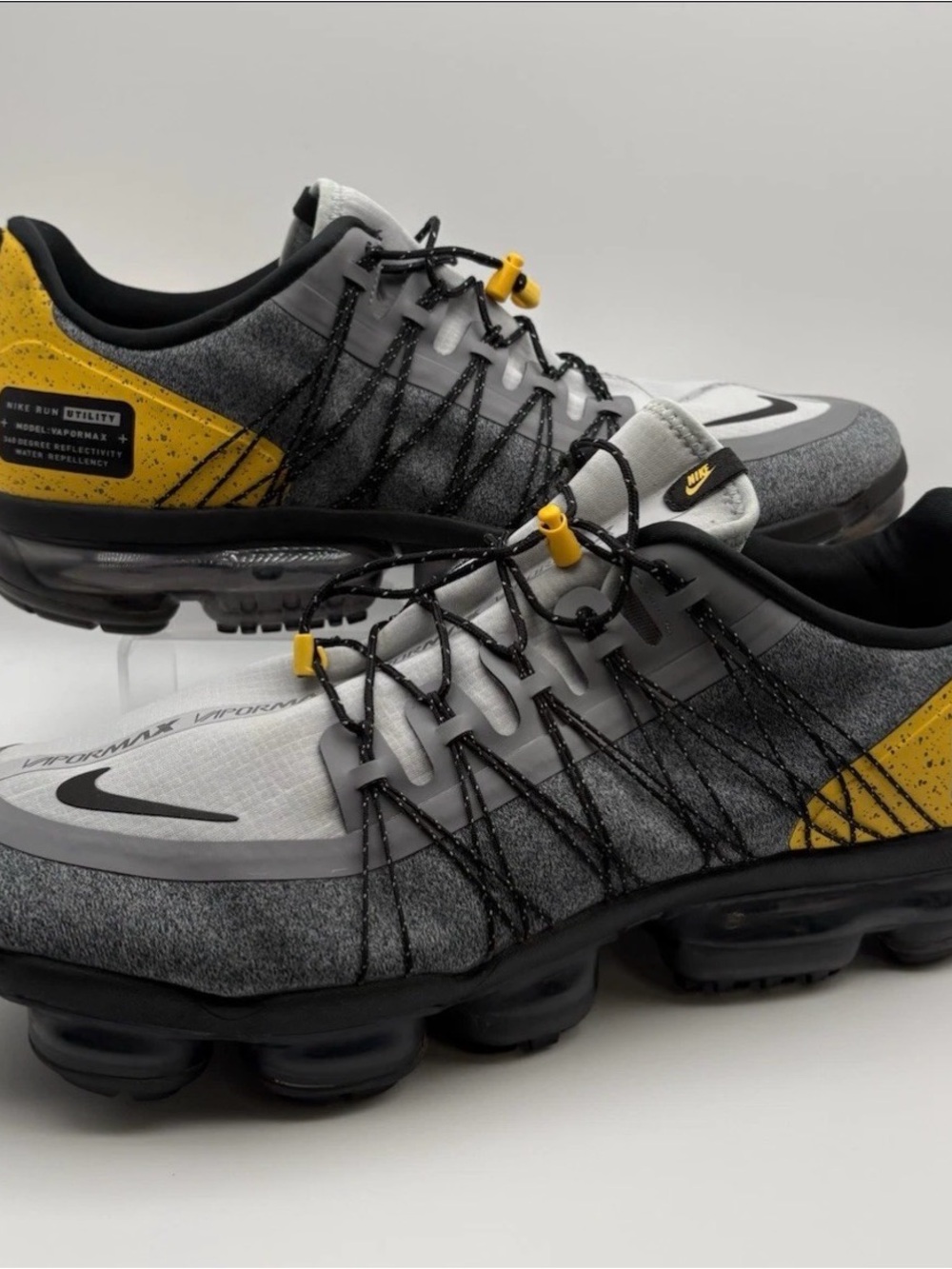 Nike Men’s VaporMax Utility Sneakers - Gray and Yellow